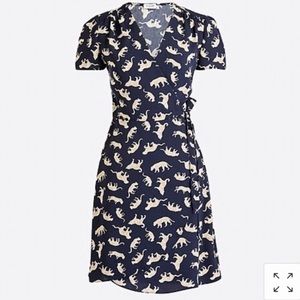 J.crew Navy Wrap Dress